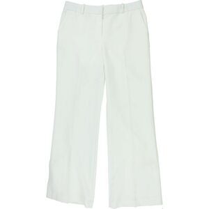 Karl Lagerfeld Womens Styled Wide Leg Casual Pants, White, 10, DM